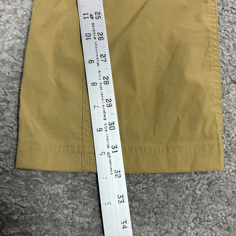 Eddie Bauer First Ascent Guide Pro Hiking Pants Mens 34x32 Tan Nylon Stretch